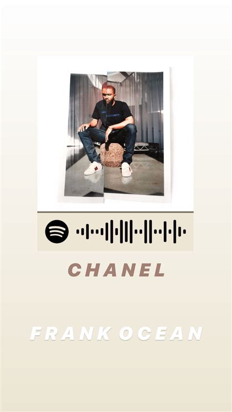 chanel frank ocean spotify|frank ocean sign up.